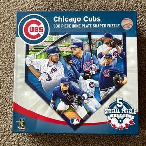 500-Piece Home Plate Shaped Puzzle - Blue